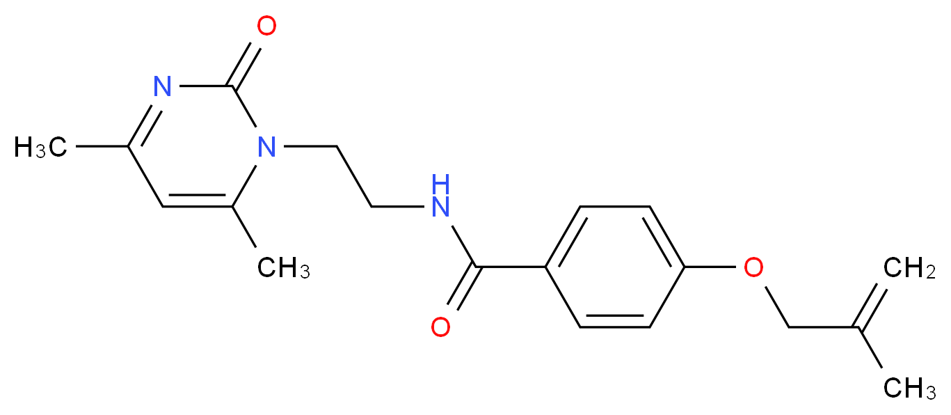 N-[2-(4,6-dimethyl-2-oxopyrimidin-1(2H)-yl)ethyl]-4-[(2-methylprop-2-en-1-yl)oxy]benzamide_分子结构_CAS_)