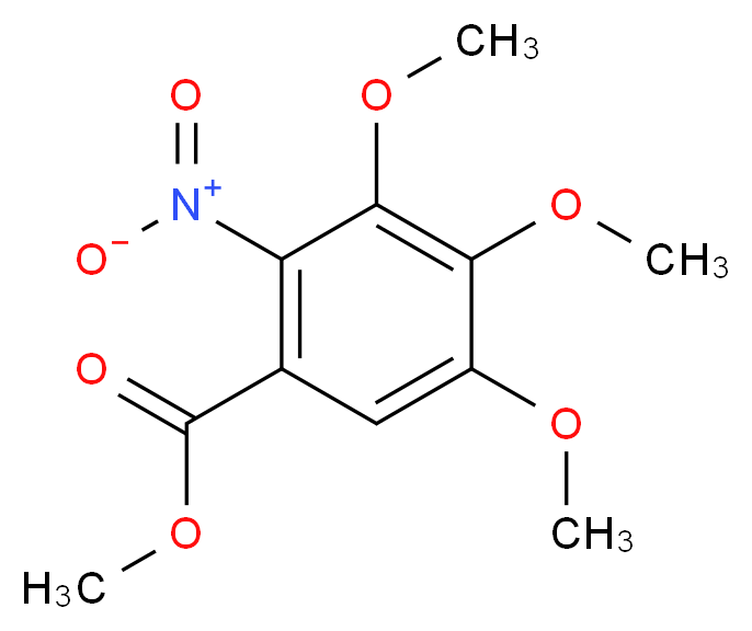 2-硝基-3,4,5-三甲氧基苯甲酸甲酯_分子结构_CAS_5081-42-5)