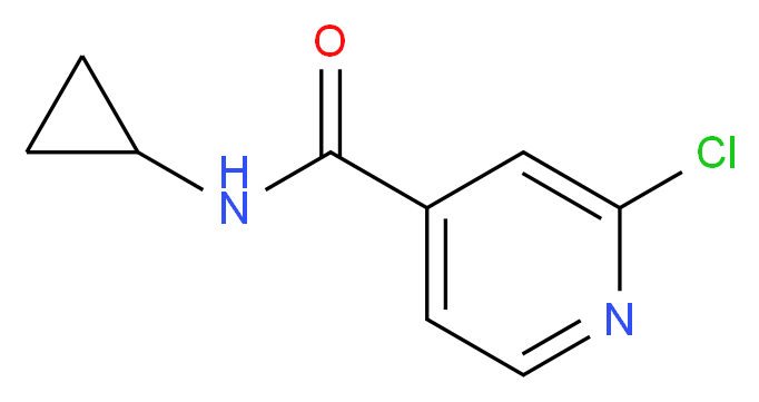 2-Chloro-N-cyclopropylisonicotinamide_分子结构_CAS_959241-13-5)