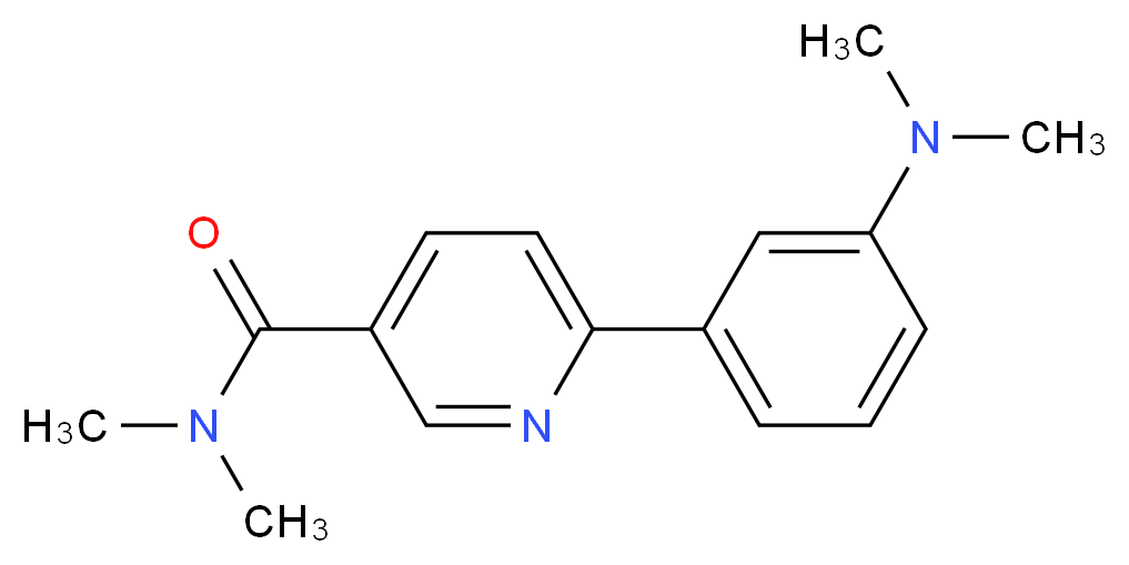 6-[3-(dimethylamino)phenyl]-N,N-dimethylnicotinamide_分子结构_CAS_)