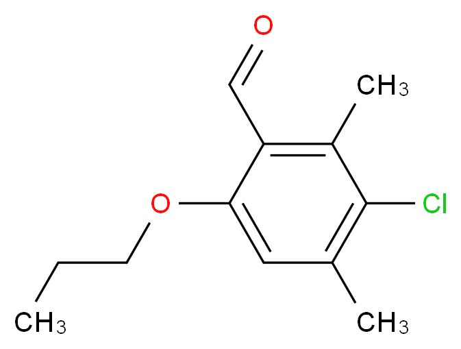 3-Chloro-2,4-dimethyl-6-propoxybenzaldehyde_分子结构_CAS_)