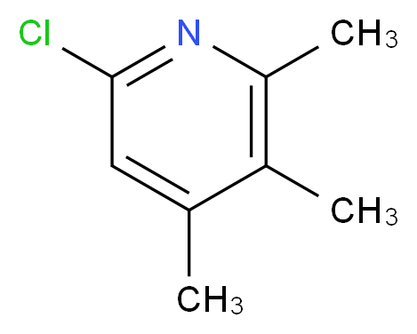 6-chloro-2,3,4-trimethylpyridine_分子结构_CAS_408314-12-5