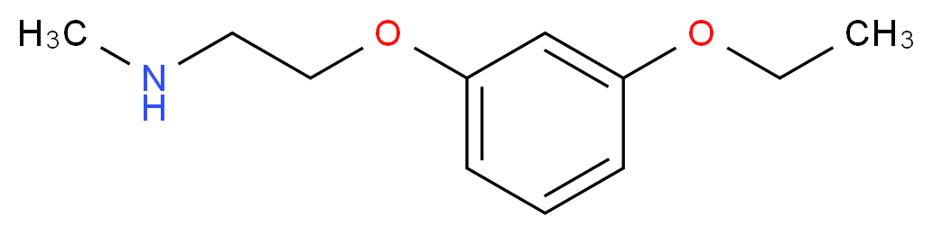[2-(3-ethoxyphenoxy)ethyl](methyl)amine_分子结构_CAS_915921-56-1