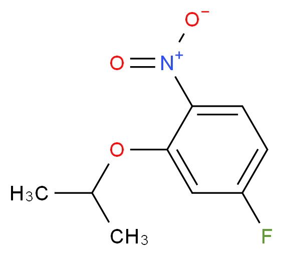 4-fluoro-1-nitro-2-(propan-2-yloxy)benzene_分子结构_CAS_28987-46-4