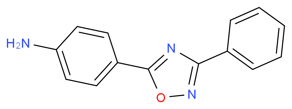 4-(3-phenyl-1,2,4-oxadiazol-5-yl)aniline_分子结构_CAS_54494-12-1