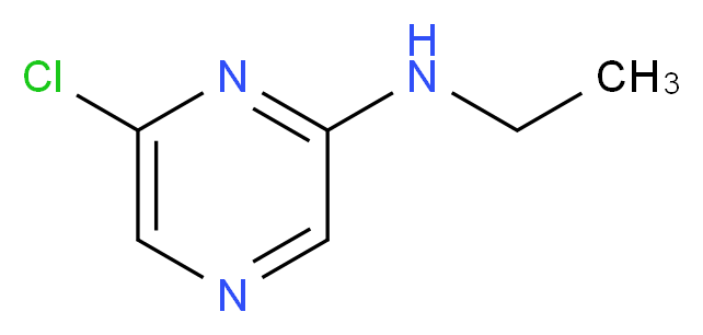 2-Chloro-6-(ethylamino)pyrazine_分子结构_CAS_957065-84-8)