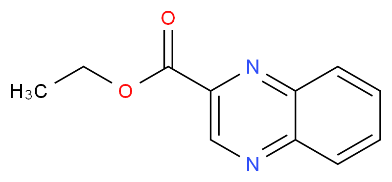 2-喹喔啉羧酸乙酯_分子结构_CAS_7065-23-8)