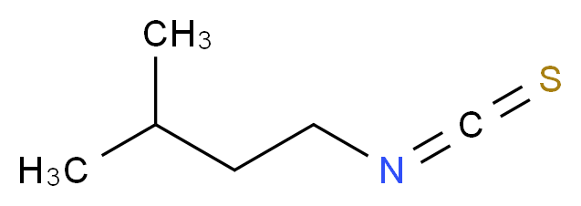 1-isothiocyanato-3-methylbutane_分子结构_CAS_628-03-5