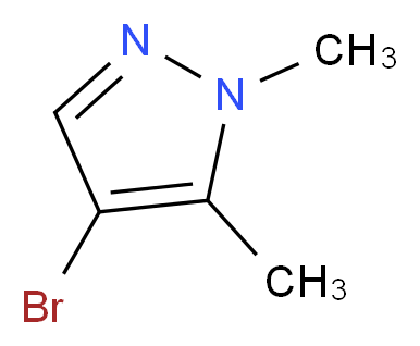 4-Bromo-1,5-dimethyl-1H-pyrazole_分子结构_CAS_5775-86-0)