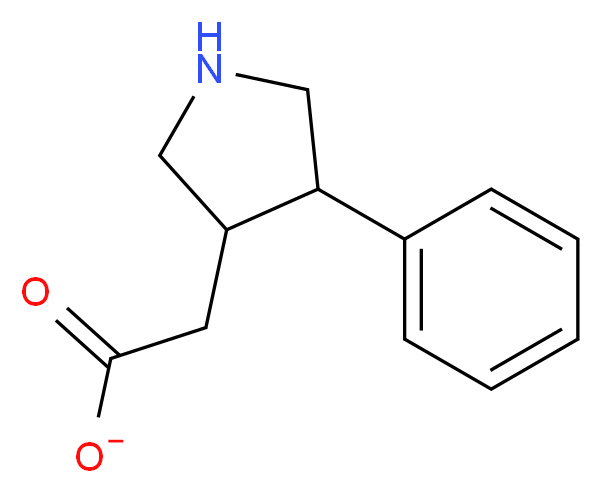 2-(4-phenylpyrrolidin-3-yl)acetate_分子结构_CAS_156469-70-4