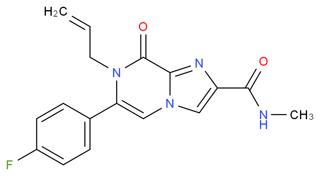 7-allyl-6-(4-fluorophenyl)-N-methyl-8-oxo-7,8-dihydroimidazo[1,2-a]pyrazine-2-carboxamide_分子结构_CAS_)