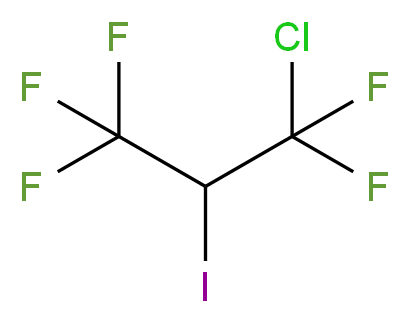 1-chloro-1,1,3,3,3-pentafluoro-2-iodopropane_分子结构_CAS_359-59-1