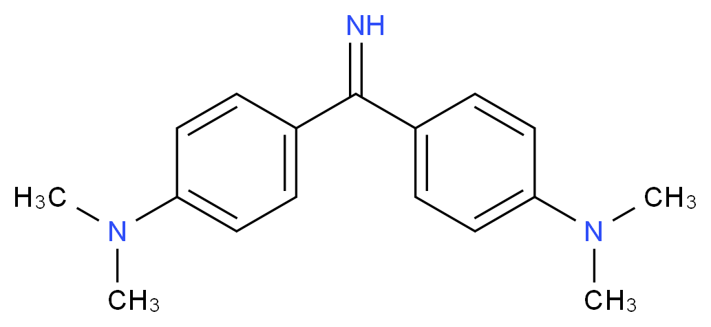 N-{4-[[4-(dimethylamino)phenyl](imino)methyl]phenyl}-N,N-dimethylamine_分子结构_CAS_492-80-8)