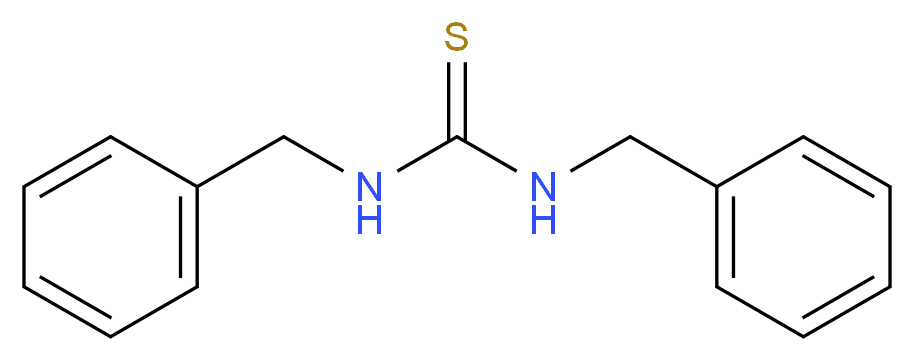 1,3-dibenzylthiourea_分子结构_CAS_1424-14-2