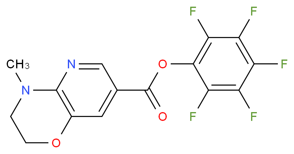 Perfluorophenyl 3,4-dihydro-4-methyl-2H-pyrido[3,2-b][1,4]oxazine-7-carboxylate 97%_分子结构_CAS_921938-83-2)