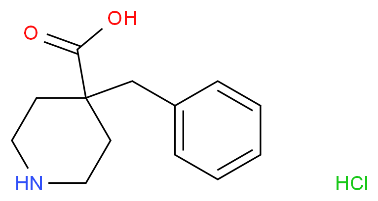 4-Benzylpiperidine-4-carboxylic acid hydrochloride_分子结构_CAS_)