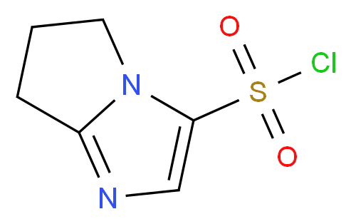 5H,6H,7H-pyrrolo[1,2-a]imidazole-3-sulfonyl chloride_分子结构_CAS_)