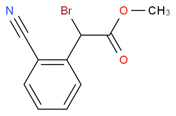 Methyl bromo(2-cyanophenyl)acetate_分子结构_CAS_885953-43-5)