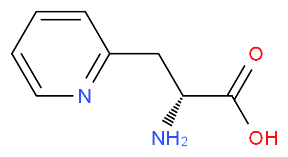 (2R)-2-amino-3-(pyridin-2-yl)propanoic acid_分子结构_CAS_)