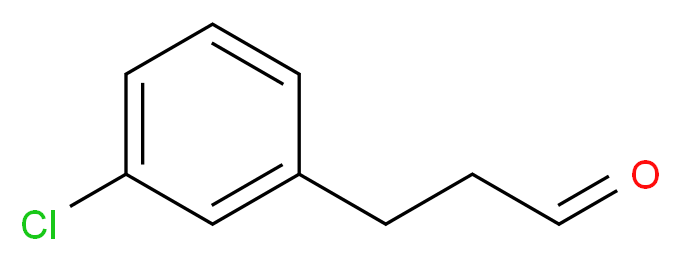 3-(3-chlorophenyl)propanal_分子结构_CAS_136415-83-3