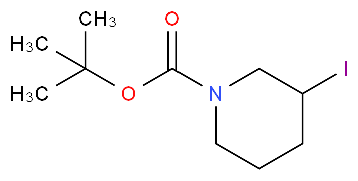 N-Boc-3-Iodopiperidine_分子结构_CAS_850761-36-3)
