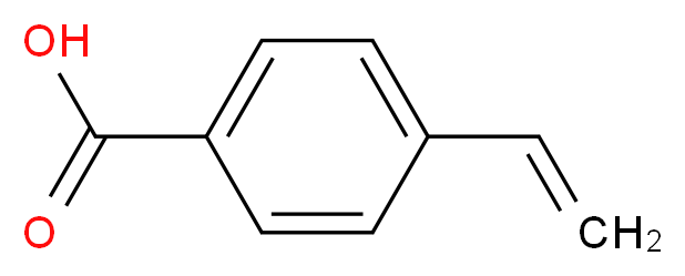 4-ethenylbenzoic acid_分子结构_CAS_1075-49-6