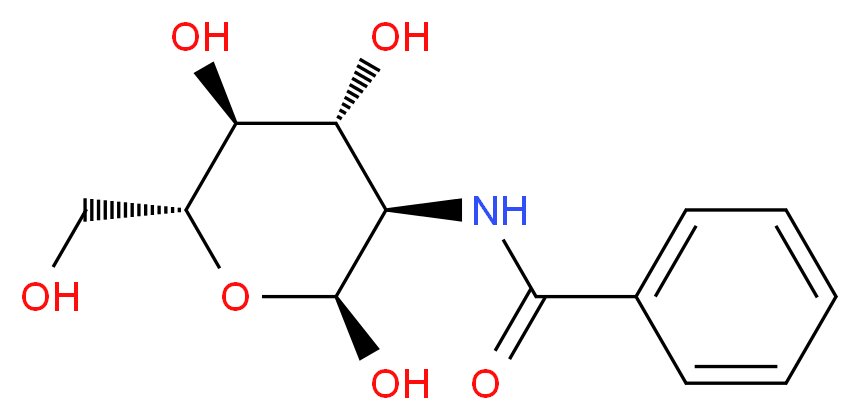 N-[(2S,3R,4R,5S,6R)-2,4,5-trihydroxy-6-(hydroxymethyl)oxan-3-yl]benzamide_分子结构_CAS_61949-16-4