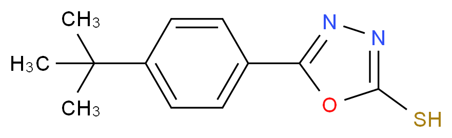 5-(4-tert-butylphenyl)-1,3,4-oxadiazole-2-thiol_分子结构_CAS_306936-90-3