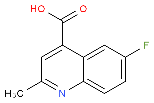 6-fluoro-2-methyl-4-quinolinecarboxylic acid_分子结构_CAS_716-03-0)