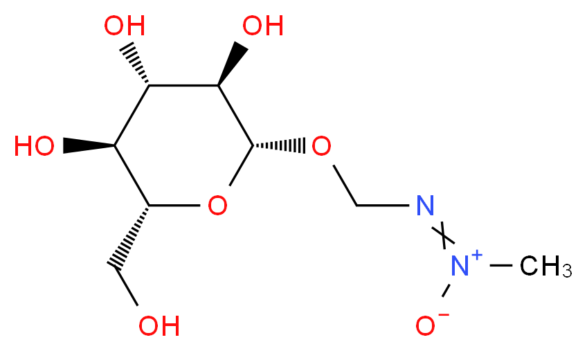 (2R,3S,4S,5R,6S)-2-(hydroxymethyl)-6-{[(methyl-oxo-$l^{5}-azanylidene)amino]methoxy}oxane-3,4,5-triol_分子结构_CAS_14901-08-7