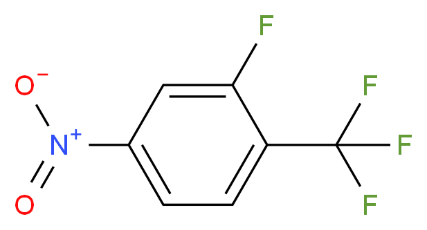 2-fluoro-4-nitro-1-(trifluoromethyl)benzene_分子结构_CAS_69411-67-2