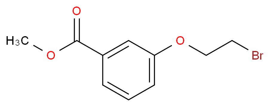3-(2-溴乙氧基)苯甲酸甲酯_分子结构_CAS_59516-96-0)