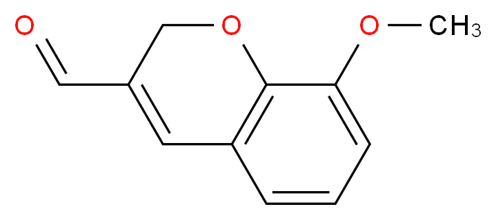 8-methoxy-2H-chromene-3-carbaldehyde_分子结构_CAS_57543-38-1