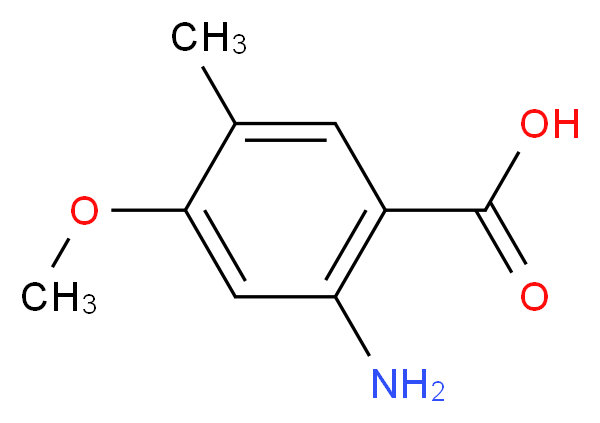 2-Amino-4-methoxy-5-methylbenzenecarboxylic acid_分子结构_CAS_)