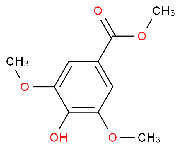 3,5-二甲氧基-4-羟基苯甲酸甲酯_分子结构_CAS_884-35-5)