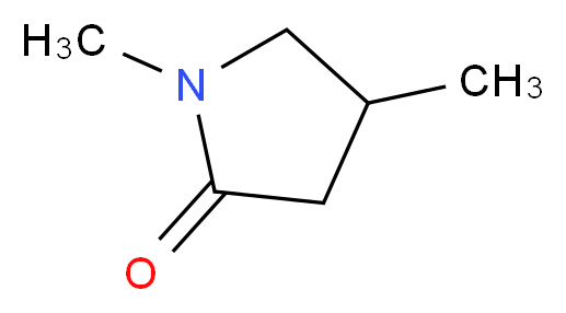 1,4-dimethylpyrrolidin-2-one_分子结构_CAS_2555-04-6