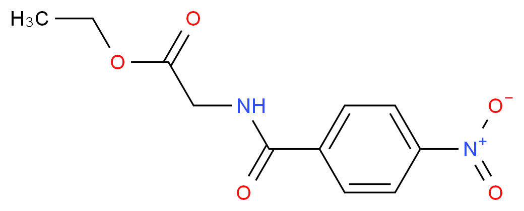 ethyl 2-[(4-nitrophenyl)formamido]acetate_分子结构_CAS_7512-77-8