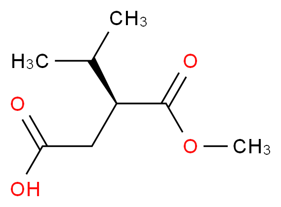 (3S)-3-(methoxycarbonyl)-4-methylpentanoic acid_分子结构_CAS_208113-95-5