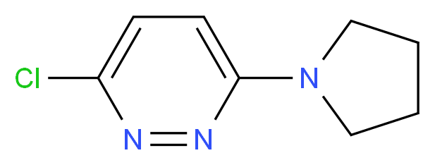 3-chloro-6-(1-pyrrolidinyl)pyridazine_分子结构_CAS_66346-85-8)