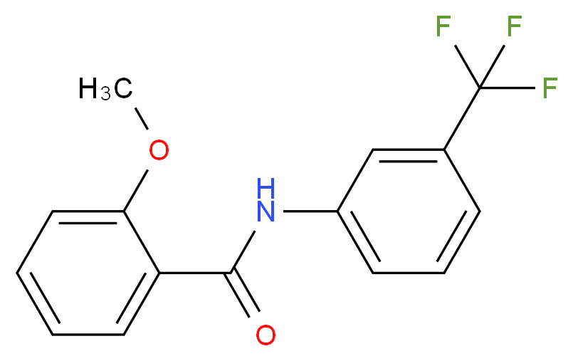 2-methoxy-N-[3-(trifluoromethyl)phenyl]benzamide_分子结构_CAS_25331-53-7