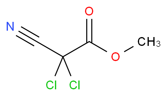 Methyl 2,2-dichloro-2-cyanoacetate_分子结构_CAS_25761-68-6)