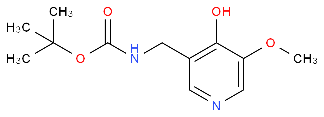 tert-Butyl (4-hydroxy-5-methoxypyridin-3-yl)-methylcarbamate_分子结构_CAS_)