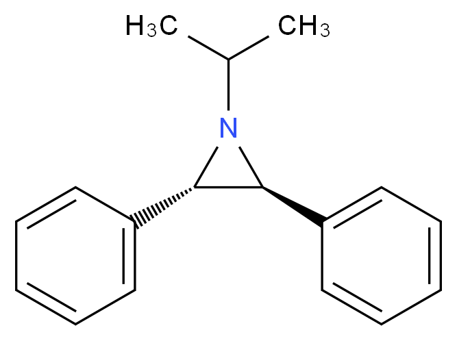 (2S,3S)-2,3-diphenyl-1-(propan-2-yl)aziridine_分子结构_CAS_307310-76-5