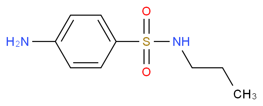 4-Amino-N-propylbenzenesulfonamide_分子结构_CAS_58687-83-5)