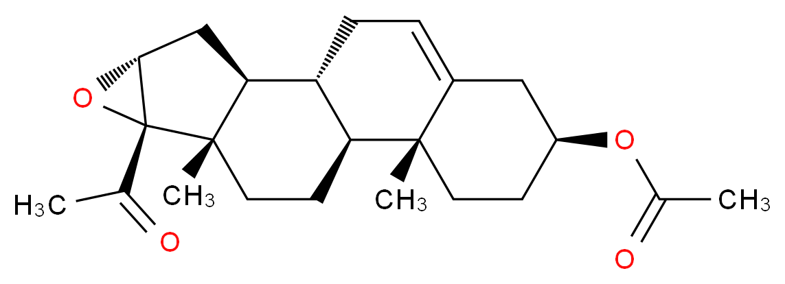 16&alpha;,17&alpha;-EPOXYPREGNENELONEACETATE_分子结构_CAS_34209-81-9)