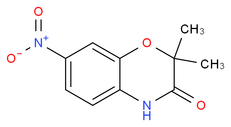 2,2-Dimethyl-7-nitro-2H-1,4-benzoxazin-3(4H)-one_分子结构_CAS_85160-83-4)