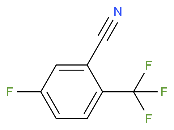 5-fluoro-2-(trifluoromethyl)benzonitrile_分子结构_CAS_240800-45-7