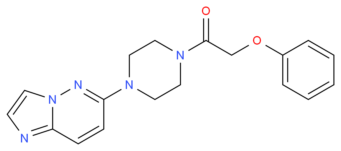 6-[4-(phenoxyacetyl)piperazin-1-yl]imidazo[1,2-b]pyridazine_分子结构_CAS_)