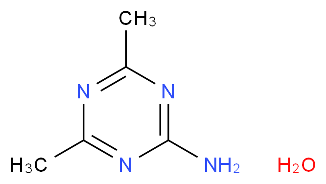4,6-dimethyl-1,3,5-triazin-2-amine hydrate_分子结构_CAS_175278-59-8)