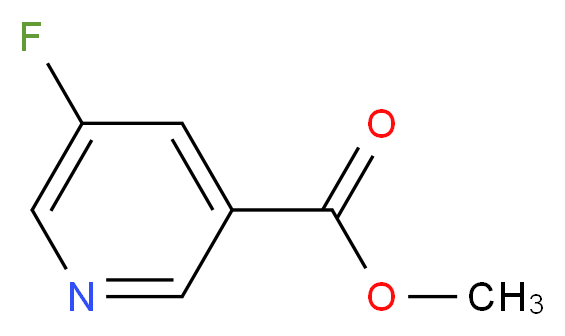 methyl 5-fluoropyridine-3-carboxylate_分子结构_CAS_)